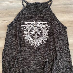 Sun and moon tank top